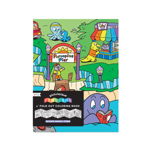 Picturesque Panorama Coloring Book - Seaside Animal Town