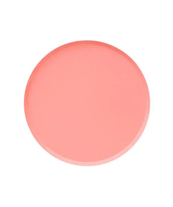 Small Low Rim Plates - Neon Coral