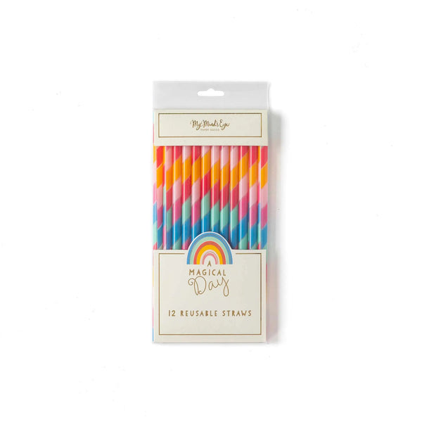 Magical Rainbow Reuseable Straws