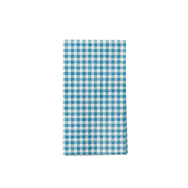 Hamptons Navy Gingham Paper Guest Towel