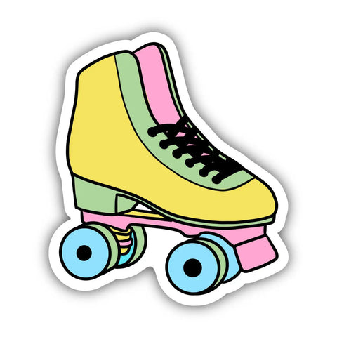 Multicolor Rollerblade Aesthetic Sticker