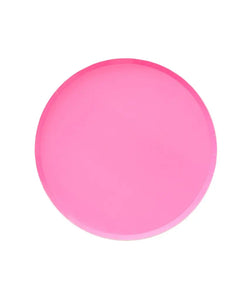 Small Low Rim Plates - Neon Rose