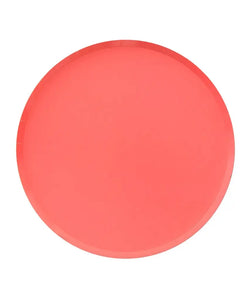 Large Low Rim Plates - Coral