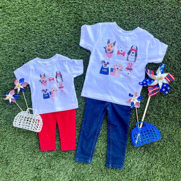 4th of July Pups Shirt - kids