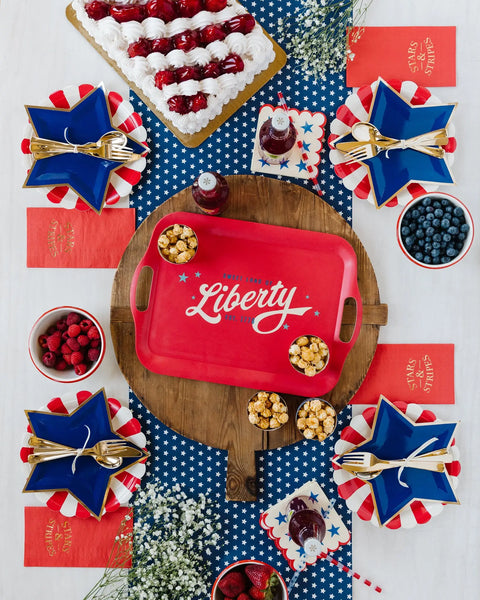 Sweet Land of Liberty Bamboo Tray