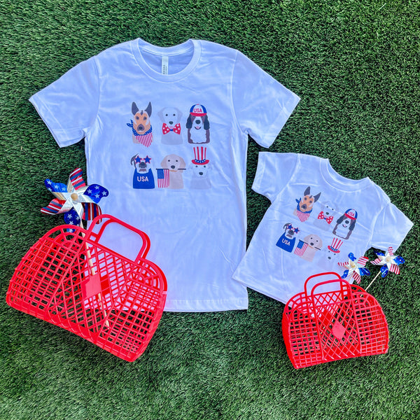 4th of July Pups Shirt - kids