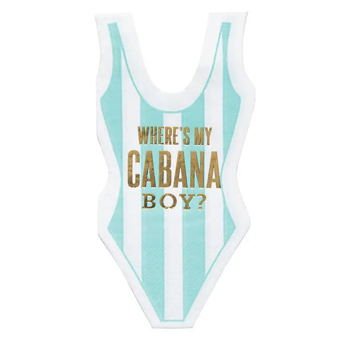 Die cut napkin - Cabana Boy Swimsuit