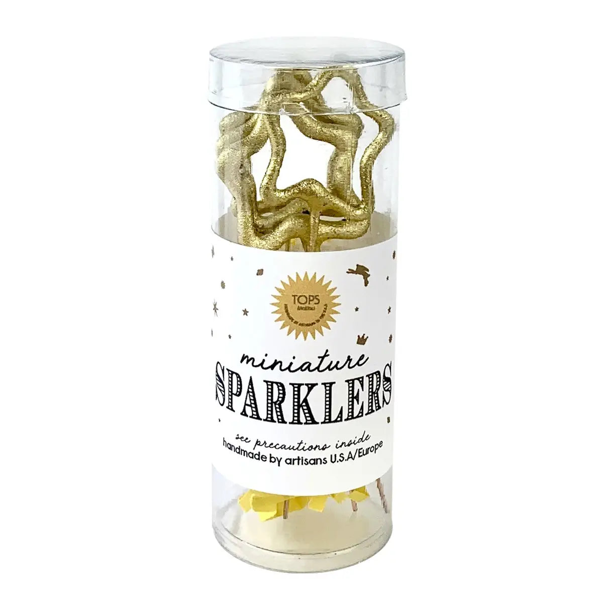 Mini Gold Sparklers Star in Tube