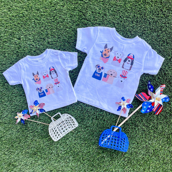 4th of July Pups Shirt - kids