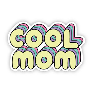 Cool Mom Lettering Sticker