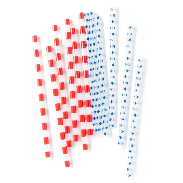 Stars & Stripes Reusable Straws