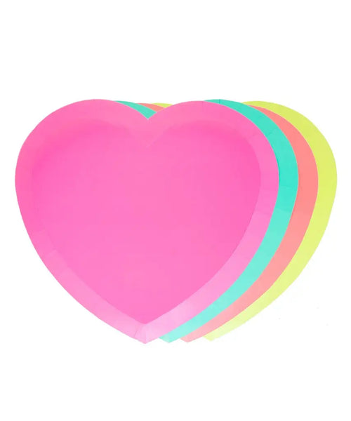 Novelty Plates - Neon Hearts