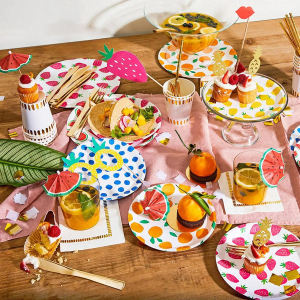 Fruit Punch Large Paper Party Plates