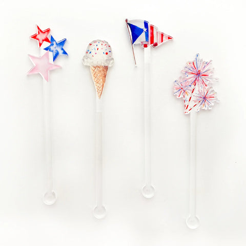 Star-Spangled Summer Stir Sticks