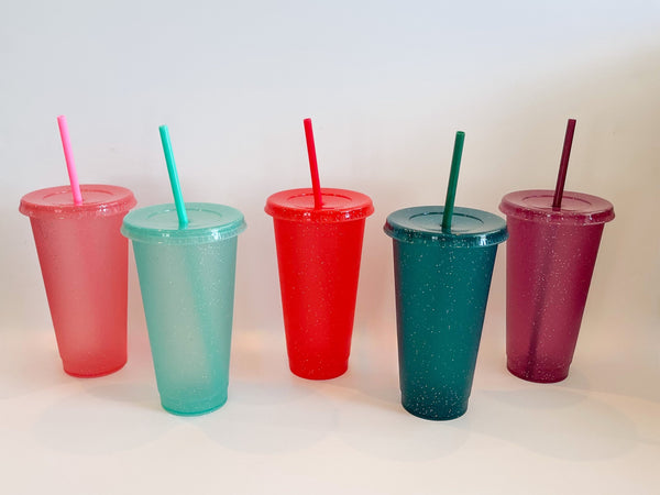 Set of 5 Sparkle Reusable Cups