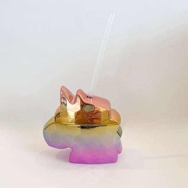 Disco Ball Unicorn Drink Cup